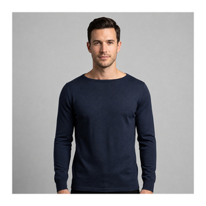 Premium Slim Fit Men's Short Sleeve O-Neck 100% Cotton Canvas Breathable Casual T-Shirt Export Quality Custom OEM Wholesale - Product Image 5