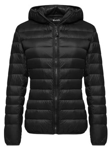 Stylish and Ultra-Warm Womens Long Puffer <b>Jacket</b> With Hood and <b>Down</b> <b>Filling</b> for the Cold Winter Season Cotton - Product Image 5