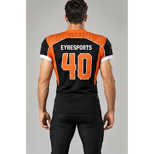 Uniforme de Fútbol Americano Personalizado al por Mayor, Sublimado, Cuello en V, Manga Corta, Ropa Deportiva Personalizada - Product Image 5