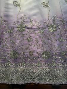 Ensemble élégant Anarkali en Georgette avec pantalon et dupatta, broderie de fils et de sequins, style Bollywood pour les occasions festives - Product Image 5