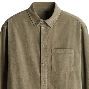 <b>Men</b> Regular Fit <b>Corduroy</b> <b>Shirt</b> Soft Textured Fabric Long Sleeve Button Up Casual <b>Shirt</b> for Fall Winter Wholesale Custom Apparel - Product Image 5