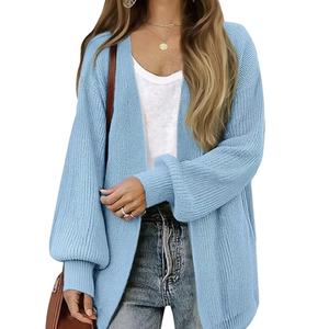 BANGLADESH NEW ARRIVAL CUSTOM LOGO DIRECT FACTORY WOMENS OVERSIZED <b>CHUNKY</b> <b>CARDIGAN</b> SWEATERS OPEN FRONT <b>LONG</b> <b>CARDIGANS</b> FALL - Product Image 1