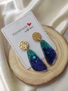 Pendientes de Resina de Superficie Plana, Pendientes de Resina de Estilo Moderno, Pendientes de Resina de Color Sólido, Artículo de Venta al por Mayor de Fábrica Personalizado, Utiliza Resina - Product Image 5