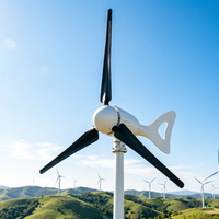 Générateur éolien hors réseau 12V, turbine à axe horizontal à 3 pales, puissance nominale 400W, pales en fibre de nylon renforcée pour systèmes de camping-cars et marins