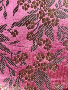 ผ้าไหมลายดอกโบรเคด 100% ทอแบบแจ็คการ์ด ผ้าตกแต่งบ้านเนื้อผ้าเมทัลลิก - Product Image 3
