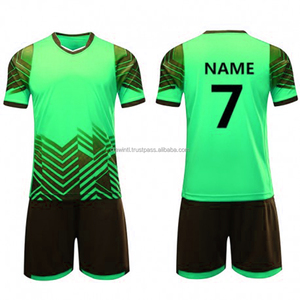 Maillot de football respirant à manches courtes été 2025 bleu et blanc – Tenues de football premium - Product Image 4