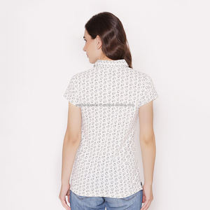 Suéter de Punto Personalizado para Mujer, Estilo Casual, Cuello Polo, Manga Corta, Transpirable y a la Moda, de Nardon Apparel - Product Image 2