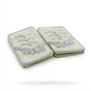 Écussons décoratifs personnalisés pour col de tenue uniforme, broderie en fils métalliques, patchs de gorgette - Product Image 2