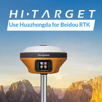 Module RTK Hi Target V98 Version Internationale, Équipement de Topographie Terrestre GPS avec Laser GNSS, Fonction Inclinaison et Repérage AR, IP68