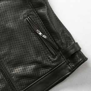 Chaleco de Cuero para Hombre, Transpirable y Cómodo, Resistente al Viento e Impermeable, Estilo Urbano, Hecho en Fábrica, Ropa Casual - Product Image 5