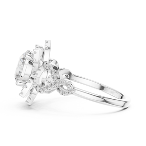 Elegant 925 Sterling Silver Moissanite <b>Diamond</b> <b>Ring</b> Wholesale Fine Jewelry Factory Direct Manufacturer - Product Image 2