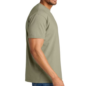 Wholesale Men's Organic Cotton Bamboo Blend <b>T</b>-<b>Shirt</b> Lightweight Breathable Short Sleeve Blank Casual Chest <b>Pocket</b> <b>T</b>-<b>Shirt</b> - Product Image 3