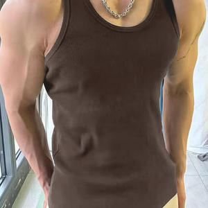 <b>Men</b> Gym Tank Top Breathable Lightweight <b>Sleeveless</b> Athletic Performance Shirt for Running Training Fitness Workout Wear - Product Image 3