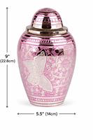 Urnes funéraires en métal de style Art déco européen, faites à la main, durables, pour adultes, 200-220 pouces cubes, impression personnalisée, cendres humaines