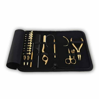 Kit de Extensiones de Cabello Profesional Ecológico de Acero Inoxidable Kaamir Instruments KI-HET-03 para Aplicación de Anillos Micro