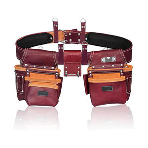 Professional High Quality Leather <b>Tool</b> Pouches Set Belt Custom Branding for Construction <b>Carpenter</b> Electrician <b>Tool</b> belt - Product Image 1
