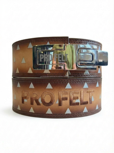 Ceinture de protection professionnelle en cuir de vachette de 13 mm d'épaisseur personnalisée, avec boucle à levier, élégante, robuste, pour l'entraînement de force et la compression - Product Image 3