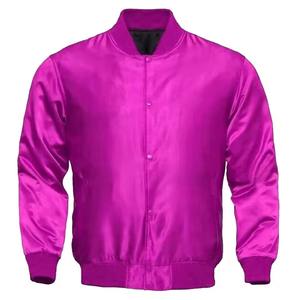 Blank Embroidery Silk Wholesale Custom Mens Satin <b>Jacket</b> Top Quality Breathable Satin <b>Jackets</b> for Mens - Product Image 3