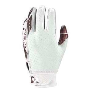 Guantes de Fútbol Americano con Logotipo Personalizado, Blancos y Negros, con Diseño de Ondas, Dedos Completos, Palma Perforada, Agarre Antideslizante, para Entrenamiento Deportivo 2026 - Product Image 6