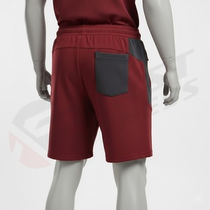 Shorts amples pour hommes, 100% coton, de haute qualité, best-sellers, décontractés, pour la gym, coupe-vent, respirants, séchage rapide, design de logo personnalisé - Product Image 4