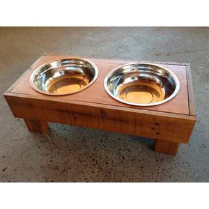 Handmade Custom Logo Wooden Dog Bowl <b>Promotional</b> <b>Pet</b> <b>Product</b> - Product Image 6