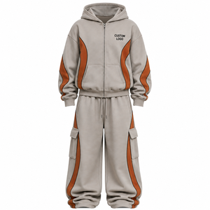 Survêtements pour hommes, fabricant, qualité supérieure, couleur unie, molleton, personnalisé, décontracté, 100% coton, ensemble de survêtement pour hommes - Product Image 1