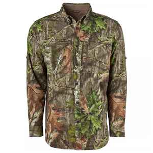 Camisa de Caza de Manga Larga para Hombre, Camuflaje, Transpirable, de Poliéster Suave, para Otoño, con Logotipo en la Manga Izquierda - Product Image 3