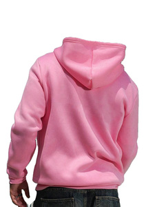 Sweat-shirt rose à capuche zippé pour homme 2026 – Coton molletonné uni décontracté, coupe classique, logo imprimé sur le devant – Idéal pour l'automne - Product Image 2