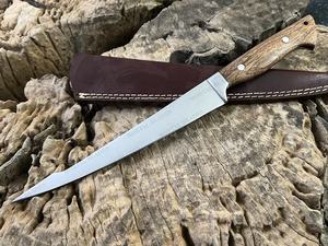 Couteau de filet de poisson de pêche professionnel filet de viande couteau forgé à la main manche en bois couteau de pêche de filet de cuisine - Product Image 6