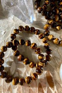 Cuentas de Ojo de Tigre Naturales FIRDOS EXPORTS de Primera Calidad al por Mayor |   Hilo de Cuentas de Piedras Preciosas Color Marrón Dorado de 8/4/6/8/10/12/14/16/18 mm - Product Image 2