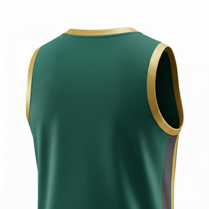 Uniformes de Baloncesto Profesionales 2026 al por Mayor |   Camisetas con Cuello en V Ligeras y Transpirables 100% Poliéster |   Fábrica de Ropa Deportiva para Equipos - Product Image 5