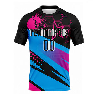 เสื้อกีฬาคุณภาพสูง 100% โพลีเอสเตอร์ ระบายอากาศได้ดี พิมพ์ลายแบบซับลิเมชั่น พร้อมปรับแต่งสีและขนาดได้ - Product Image 6