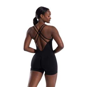 BodySpartan Combinaison moulante sans coutures pour femme, sans manches, effet gainant, contrôle du ventre, tenue de sport - Product Image 2