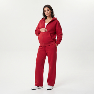 Women Maternity Tracksuit Set 100% Cotton Pregnancy <b>Hoodie</b> Sweatpants Jogger Set Ladies 450gsm Maternity Tracksuits Women's - Product Image 2