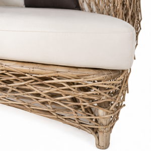 ARTERRA Chaise longue de luxe moderne en teck avec baldaquin pour piscine extérieure, plage, chaise longue de soleil, coussins résistants aux UV, hôtel - Product Image 3