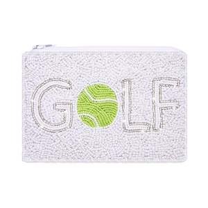 Monedero de tenis con cuentas, hecho a mano, con temática deportiva, para monedas - Product Image 1