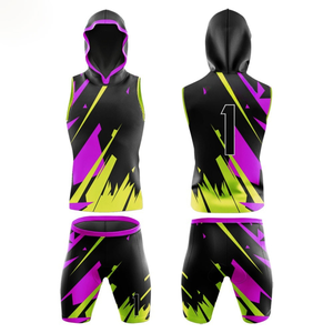 Uniformes de football 7v7 personnalisés pour hommes, imprimés par transfert thermique, séchage rapide, sans manches, respirants, vêtements de football américain, personnalisables OEM - Product Image 2
