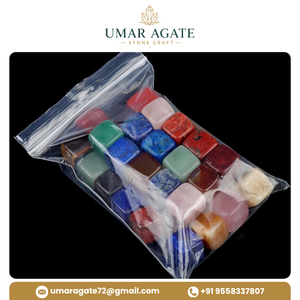 Cubo de piedras preciosas más vendido: Rubí, Zoisita, Ágata natural en forma de cubo, multicolor, suministro a granel, Ágata Umar, Gujarat - Product Image 6