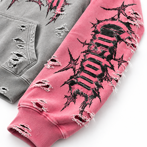 Sudadera con Capucha Personalizada con Logotipo, Unisex, Estilo Urbano, Manga Larga, 100% Algodón, Forro Polar, Diseño con Bolsillo y Estampado Frontal, Invierno, 370g, Rosa - Product Image 6
