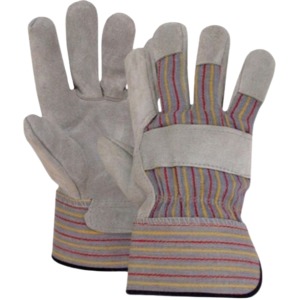 Guantes de Trabajo de Cuero Reforzados de Alta Calidad para Hombre, Protección para las Manos, Doble Palma de Cuero, Guantes de Seguridad para Trabajos de Construcción - Product Image 1
