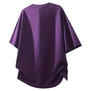 T-shirt vintage délavé à l'acide, logo personnalisé, coupe oversize, en coton épais, pour hommes, avec impression graphique de haute qualité, grammage lourd - Product Image 4