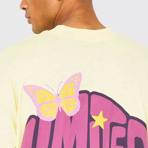 Camisetas de Hombre de Corte Regular con Estampado Gráfico, 100% Algodón, Logotipo Personalizado, Impresión Puff, Transpirables, Ecológicas, de Secado Rápido y Manga Corta - Product Image 2