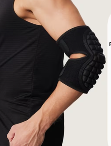 Support de coude réglable en polyester avec fermeture auto-agrippante pour le football, l'entraînement musculaire, la musculation, unisexe, respirant, basique - Product Image 1