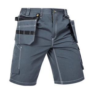 Men's Heavy Duty Multi-Pocket <b>Cargo</b> <b>Work</b> Shorts Holster Tool Pockets Durable Construction Workwear Summer Safety Shorts OEM - Product Image 2