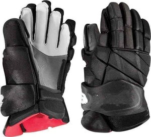 Guantes de Hockey sobre Hielo de Cuero de Gamuza Negra, Acolchado Protector, Cierre de Gancho y Bucle, Detalles Bordados con Flecos, Transpirables - Product Image 4
