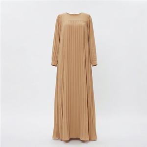 2025 OEM Kimono Abaya pour femmes musulmanes, en tissu polyester épais, doux et très extensible, col en V, manches longues, pour fêtes, Ramadan, mariages - Product Image 1