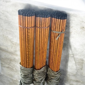 Balai en bois de haute qualité, écologique, portable, léger, 2-en-1, pour le nettoyage des meubles domestiques, avec tête de balai en PVC souple - Product Image 1
