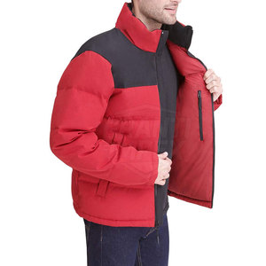 Veste matelassée d'hiver pour homme, col montant et logo frontal, tissu respirant et écologique, personnalisable, fabriquée au Pakistan – Offre Spéciale - Product Image 5