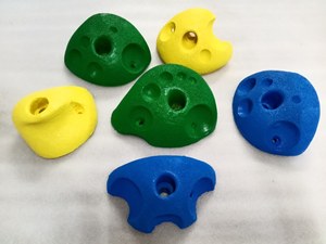 Prises d'escalade personnalisées en résine et fibre de verre multicolores, durables et adaptées aux enfants, pour intérieur/extérieur, garderies, parcs d'aventure 1 - Product Image 3