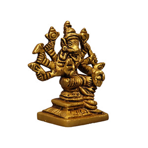 Figura de Amán de Varahi en Latón Chapado en Oro, Estatua Religiosa Pulida, Adorno Decorativo para el Hogar - Product Image 3